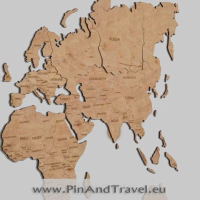 PinAndTravel.eu, mediniai zemelapiai, Namu dekoracija, zemelapis ant sienos, pasaulio zemelapis, zemelapis is medzio, wooden map, wood map with pin, pin wood map, žemėlapis su smeigtukais, (1